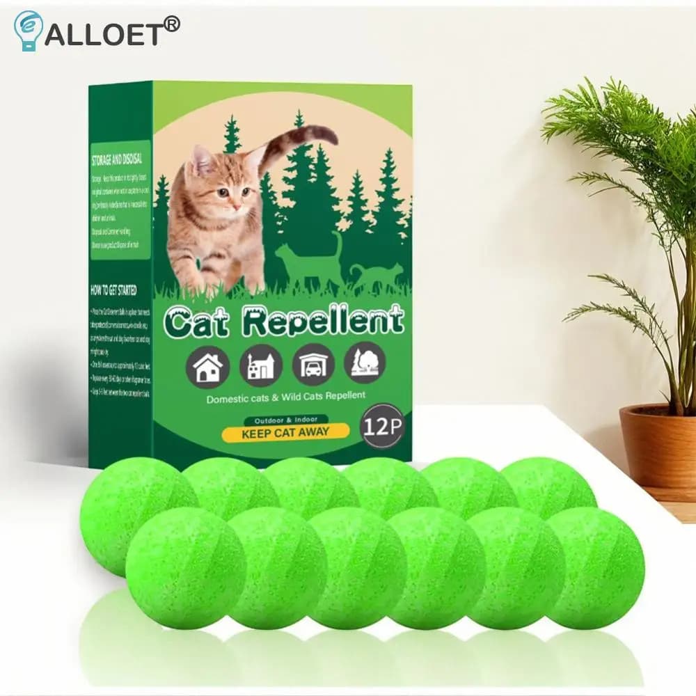 Paquet de 12 boules dissuasives pour chats