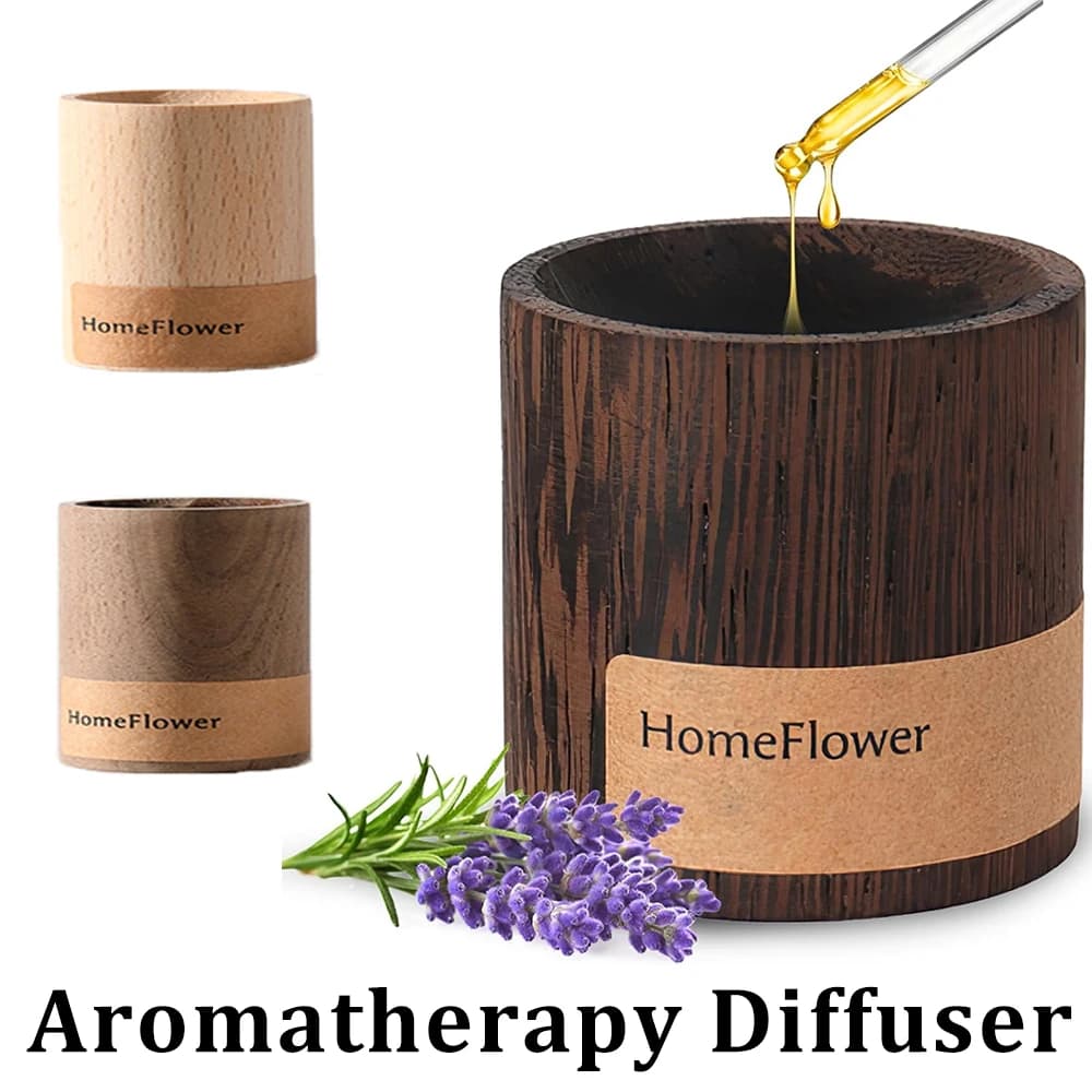 Diffuseur d'huiles essentielles en bois de noyer noir