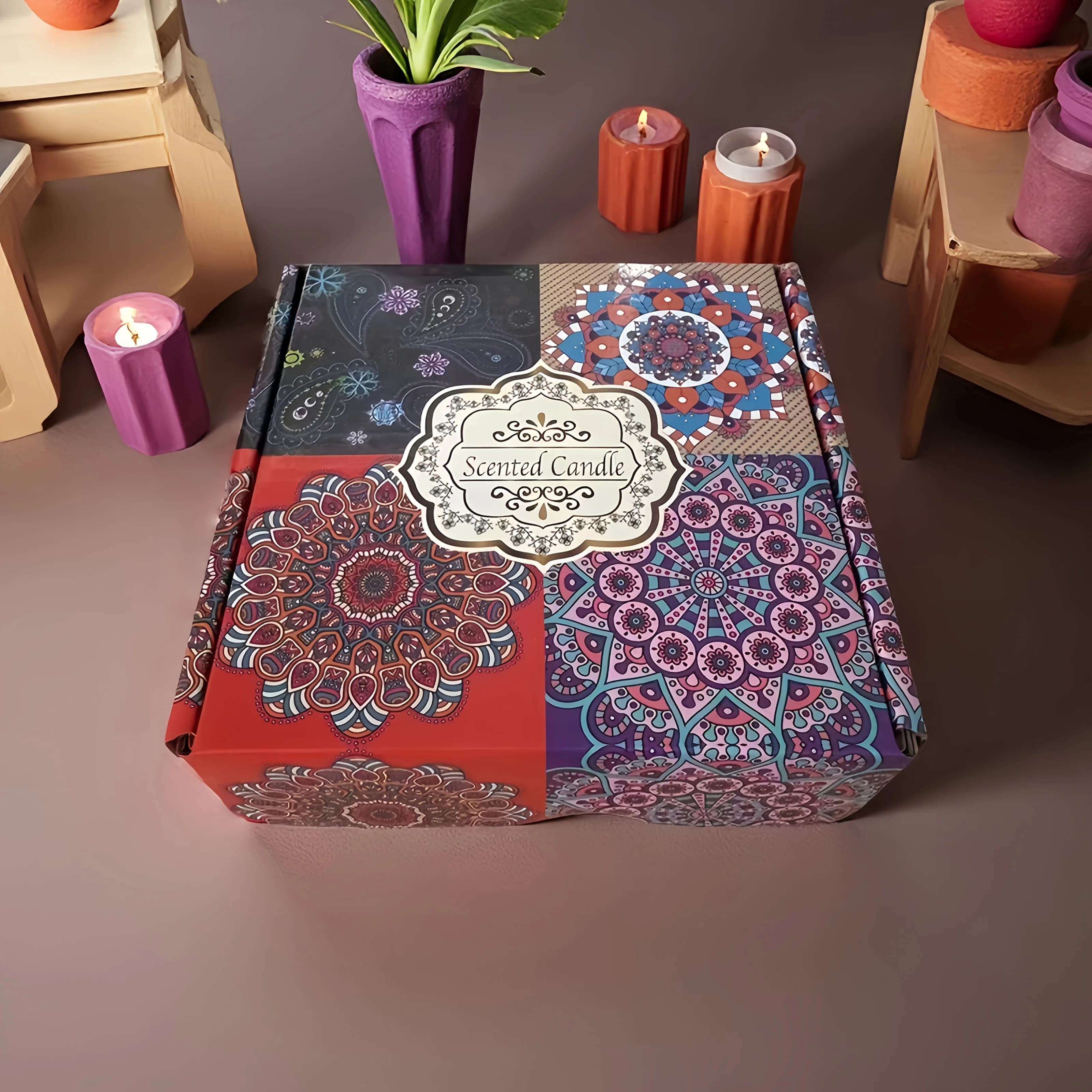 Ensemble de bougies aux huiles essentielles parfumées, 5 parfums floraux : thé blanc, chèvrefeuille, bleu, poulets, jasmin et lavande, parfait pour le yoga, le bain, la méditation, l'aromathérapie, le