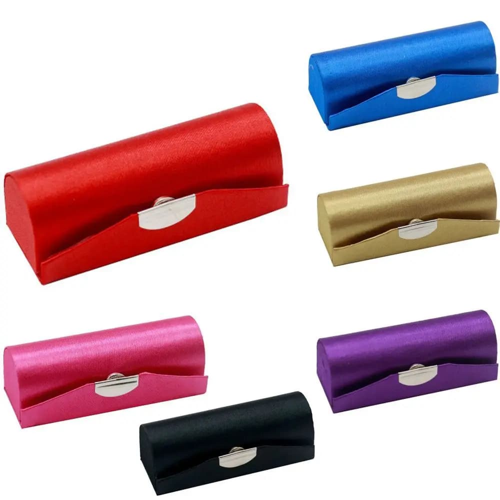 Boîtes en tissu design pour bijoux, sacs cosmétiques avec miroir, étuis à rouge à lèvres, porte-rouge à lèvres, boîtes d'emballage pour rouges à lèvres