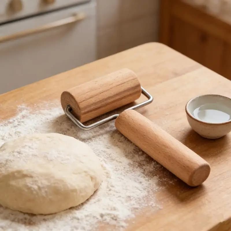 Rouleau à pâtisserie en bois à double tête pour pâte, chapati, pâtes, boulangerie, pizza, outil de cuisine