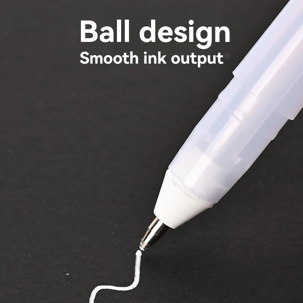 Stylos gel en rouleau Gelly, marqueur à surbrillance blanche pour la journalisation, le dessin d'art, l'encre blanche classique, la pointe assortie, le gras fin et moyen, 3 pièces