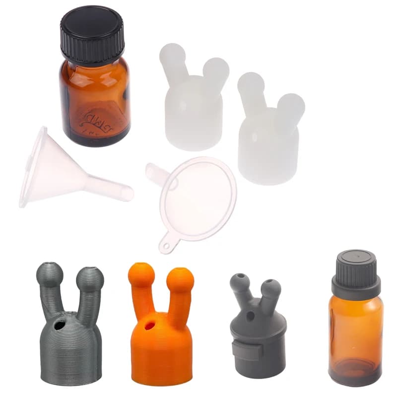 Flacon inhalateur d'huiles essentielles anti-fuite de 15 ml, mini flacon distributeur d'huiles essentielles et de parfums, inhalateur d'huiles essentielles