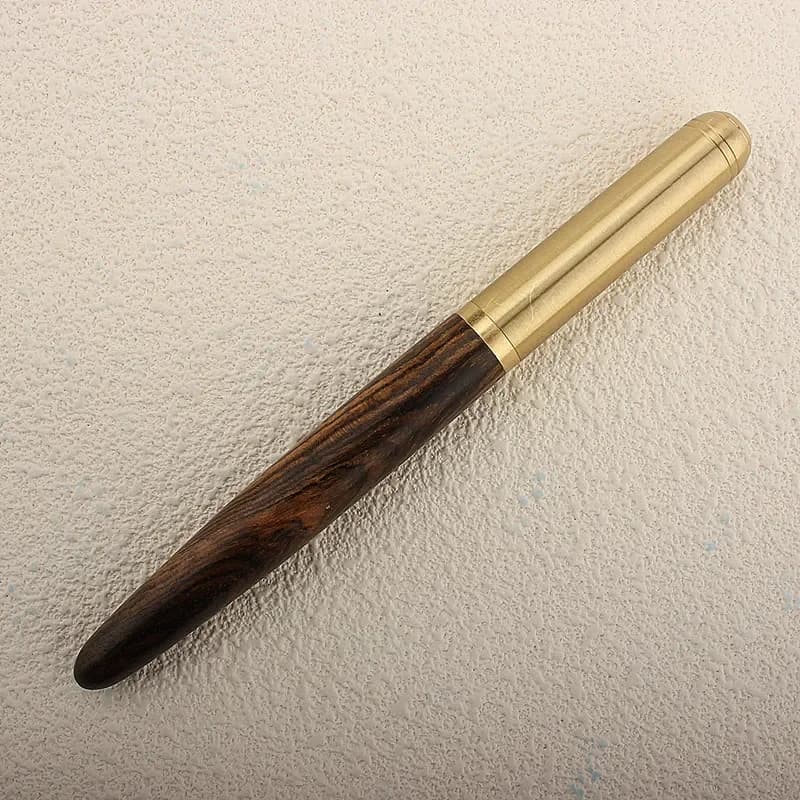 Stylo à bille rétro en métal, 0.7mm, stylos d'écriture en bois pour étudiants, stylos de calligraphie artistique, cadeaux d'affaires, fournitures de papeterie
