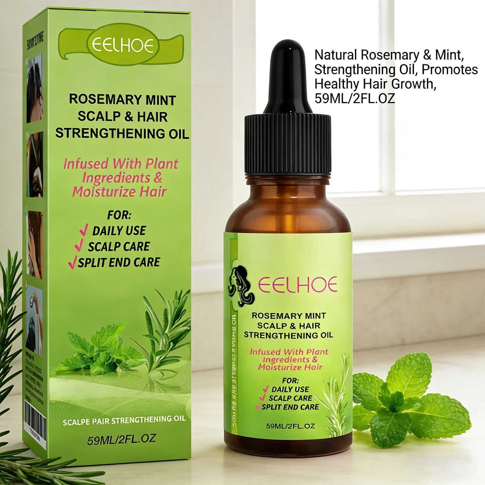 Huile fortifiante pour cuir chevelu et cheveux, réparation efficace du cuir chevelu abîmé, réduction des pellicules, contrôle du sébum, huile essentielle hydratante pour cheveux