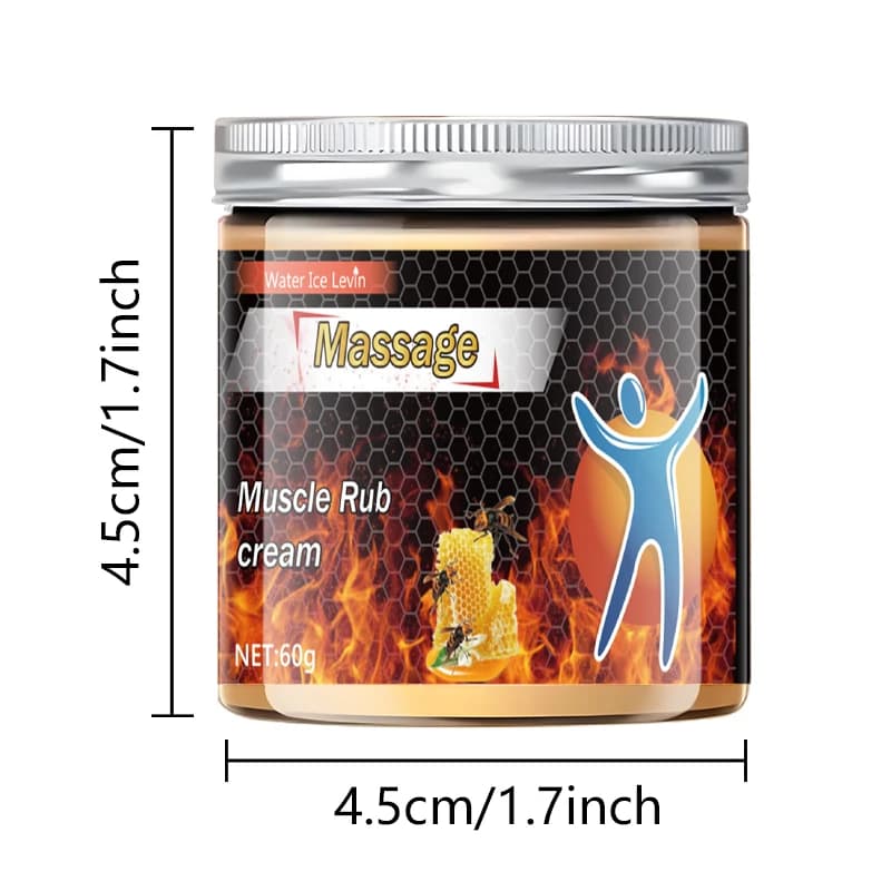 Crème de massage musculaire, adaptée aux hommes et aux femmes. Il est pratique à la chaleur, adapté aux douleurs musculaires, compatible avec tous les types de peau, conçu pour un massage sain.