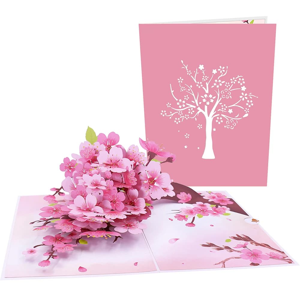 Cymbidium orchidées carte de voeux pop-up avec enveloppe fleurs carte postale cartes d'anniversaire florales cadeaux de saint valentin décoration de maison créative