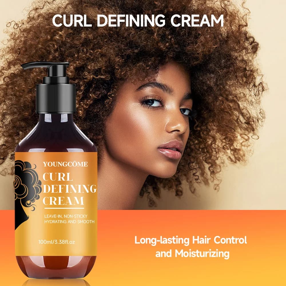 CRÈME DÉFINING CURL à l'huile d'argan pour cheveux ondulés et bouclés