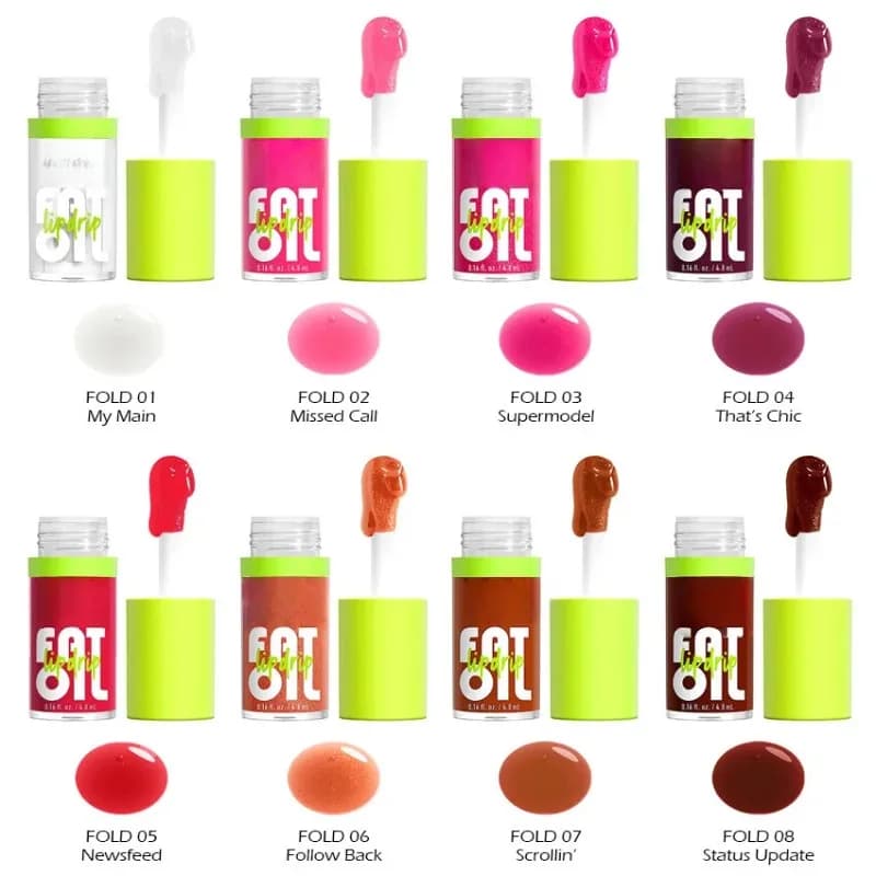 Rouge à lèvres liquide NYX Fat Oil, brillant à lèvres effet miroir durable, hydrate les lèvres, répare, brillant, nourrissant, huile à lèvres cosmétique