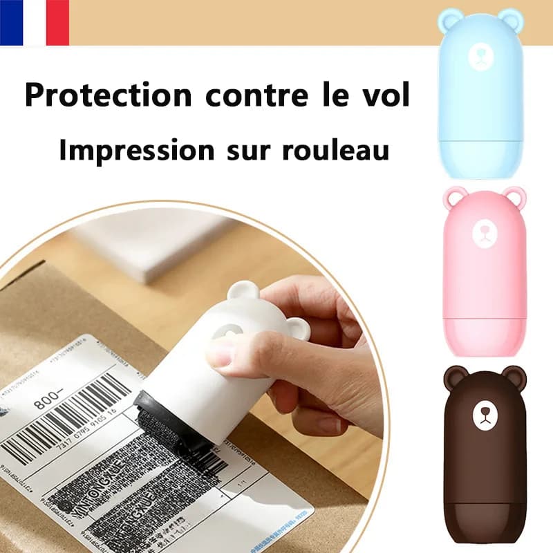 Tampon à rouleau de protection contre le vol, rouleau de données confidentiel, joint de confidentialité, frottis, protection de votre ID,  tampon de sécurité tools