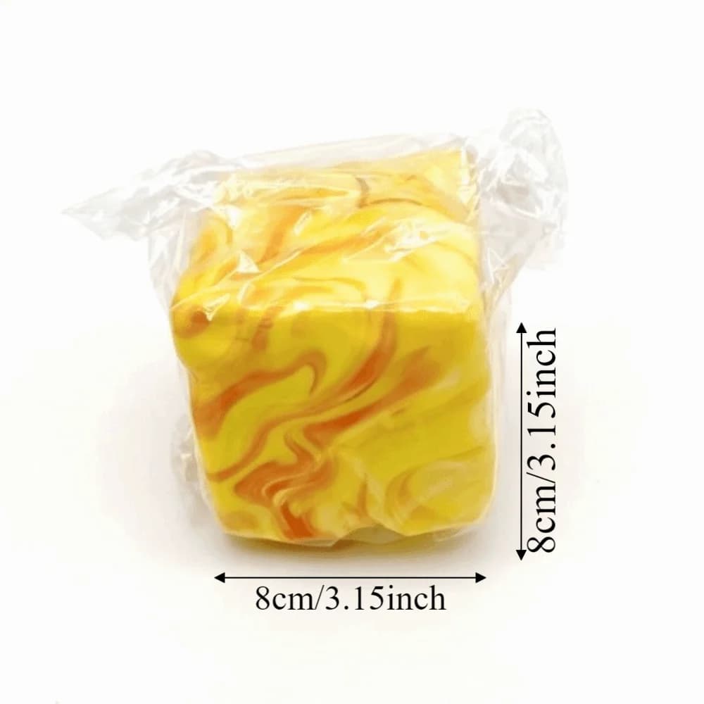 Cube de Maltose à Remontée Lente pour TDAH, Relaxation des Mains, Mousse Souple Réaliste en TPR à Rebond Lent, ASMR