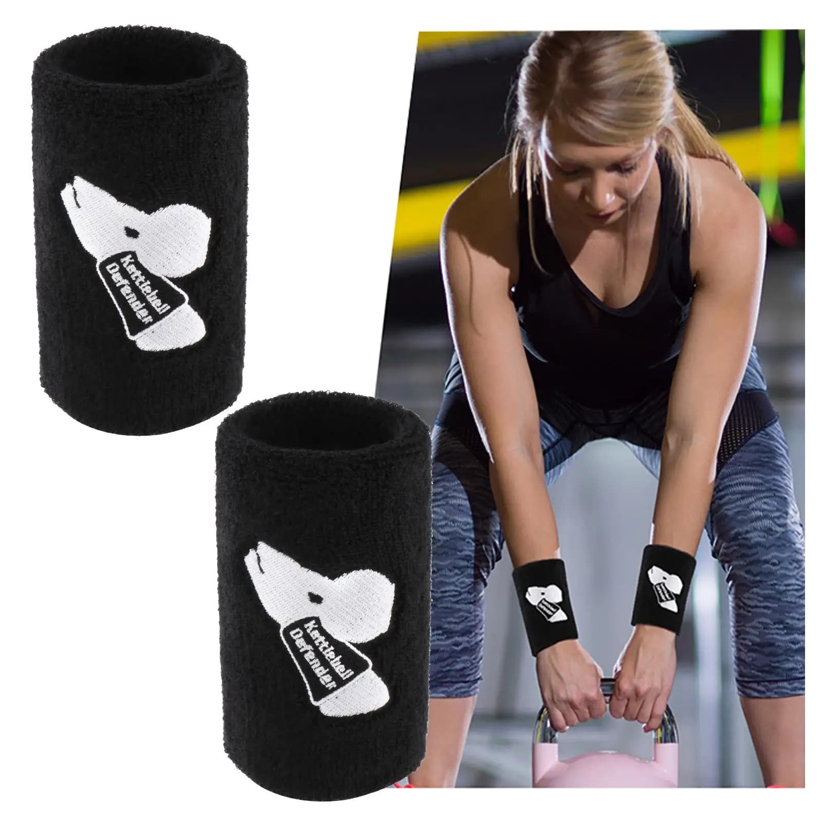 2 protège-poignets Kettlebell, enveloppe de protection d'avant-bras pour hommes et femmes, sport
