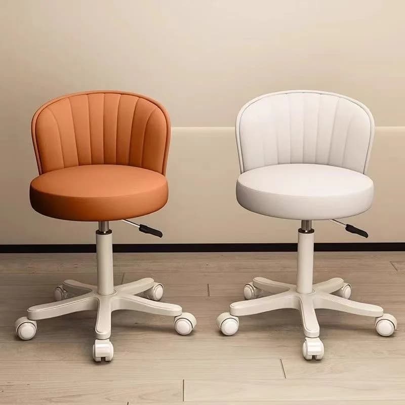 360 °   Chaise rotative tabouret de maquillage chambre coiffeuse chaise hauteur réglable avec roues dossier chaises chaise en cuir