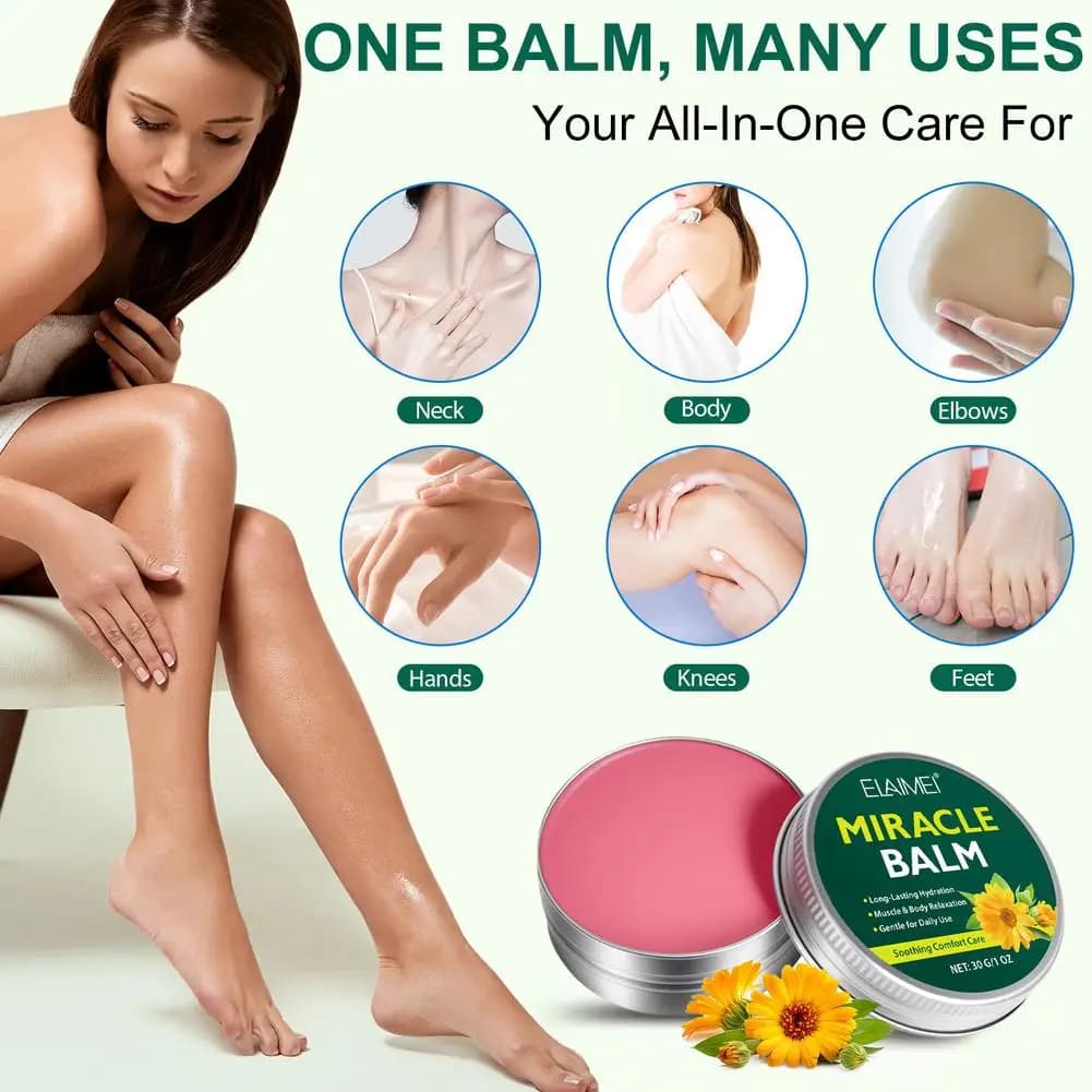 Baume hydratant pour massage 30g, baume miracle, baume corporel hydratant longue durée, apaisant pour la relaxation musculaire