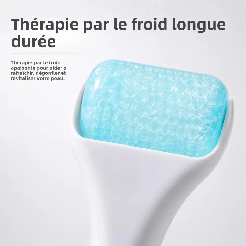 Rouleau de massage facial et oculaire rafraîchissant pour réduire les gonflements, resserrer les pores et soin de la peau par cryothérapie