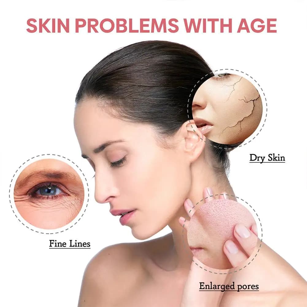 Sérum pour le visage raffermissant 5 en 1, estompe les ridules, hydratant, éclaircissant, vitamine C, acide hyaluronique, rétrécit les Pores, soins pour la peau