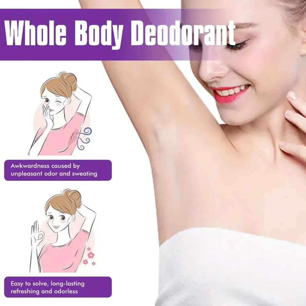 Bâton déodorant naturel pour tout le corps, Base d'huile de noix de coco, sans alcool, ensemble de 60g, déodorant pêche adapté aux voyages, élimination des aisselles