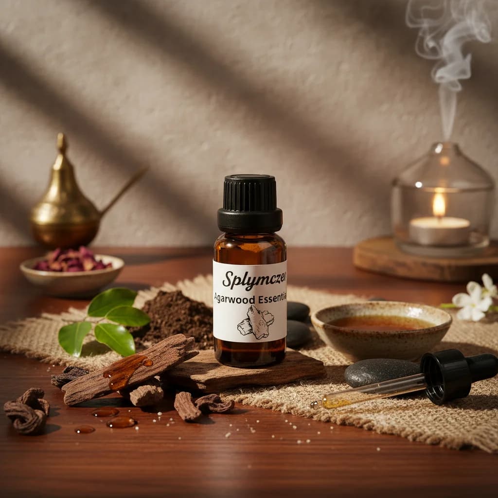 Huile Essentielle Végétale Pure et Naturelle : Lotus Bleu, Oud, Neem, Armoise – Huile Parfumée pour Diffuseur, Arôme d'Intérieur, Fabrication de Savons et Bougies DIY
