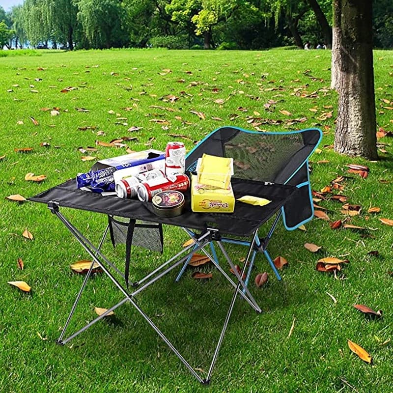 Table de Camping pliante portative ultralégère Tables enroulables compactes avec sac de transport pour Camping en plein air randonnée pique-nique