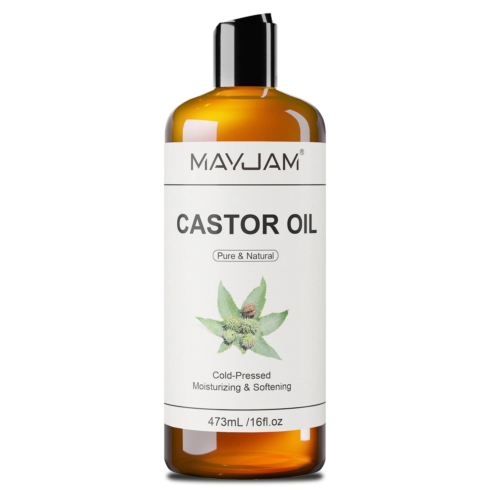 MAYJAM 473 ml/16 fl.oz huile de transport naturelle Pure pour le corps Massage du visage ricin légumes glycérine grapeseed Jojoba huile de noix de coco