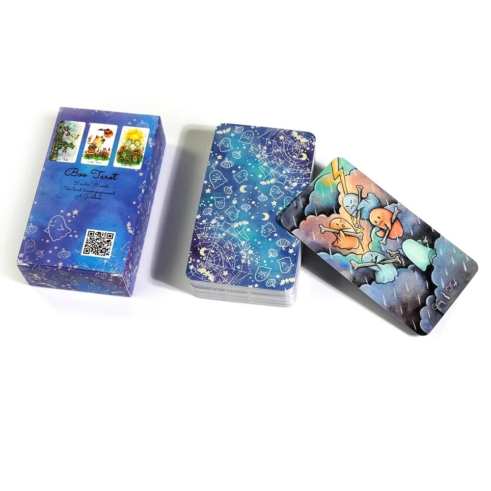 Boo Tarot Deck Ghosts Carte de lecture fantôme 81 cartes