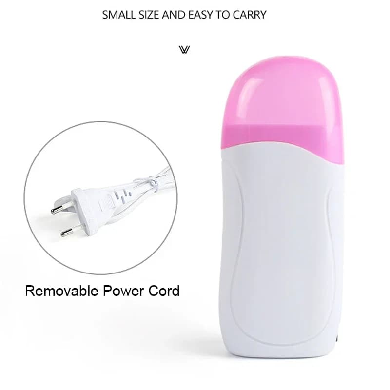 Épilateur portable à cartouche de cire, chauffe-cire roll-on pour l'épilation, machine à cire fondue manuelle, soins de la peau