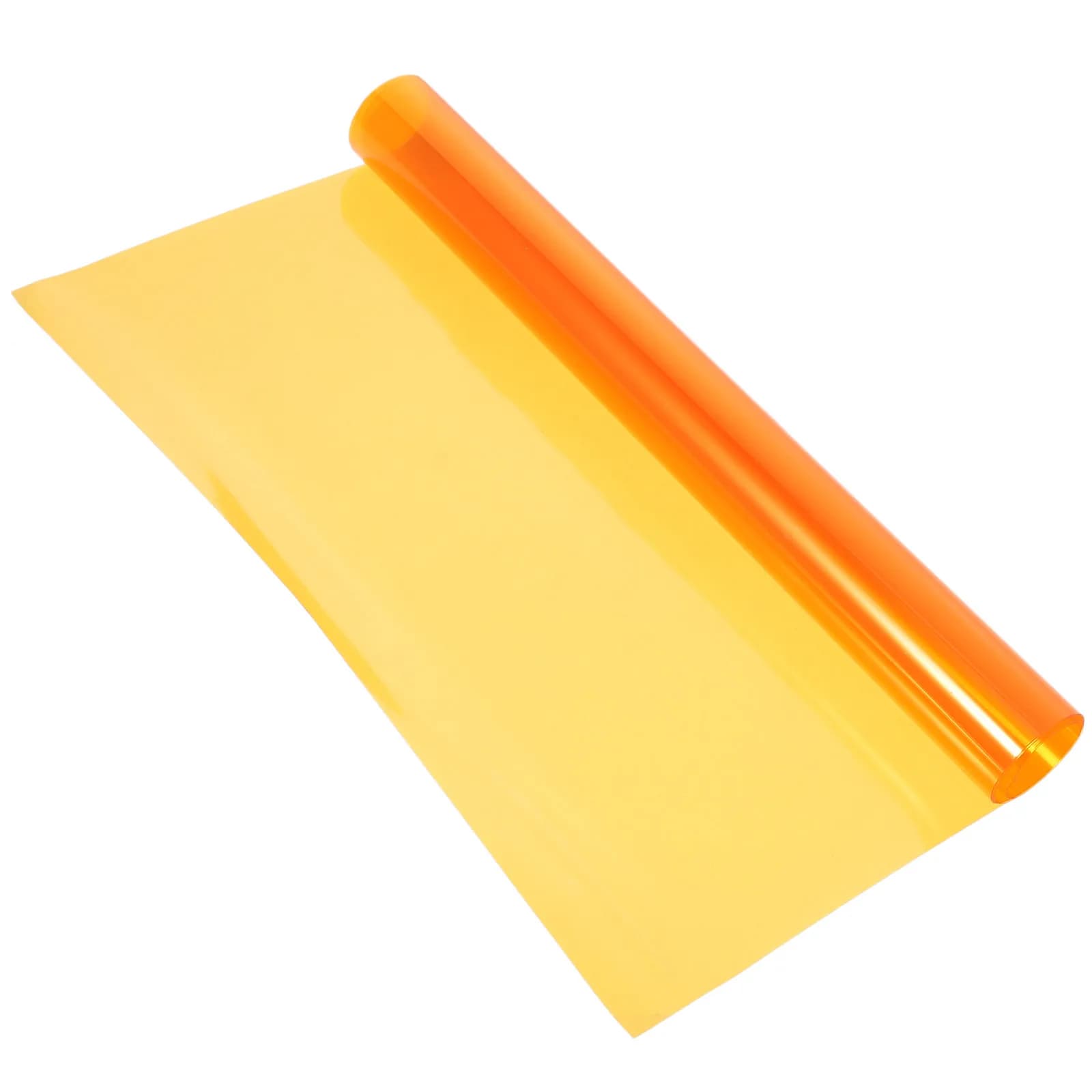 Film adhésif transparent teinté orange pour phares de voiture, protection décorative des feux de véhicule, autocollant fumé