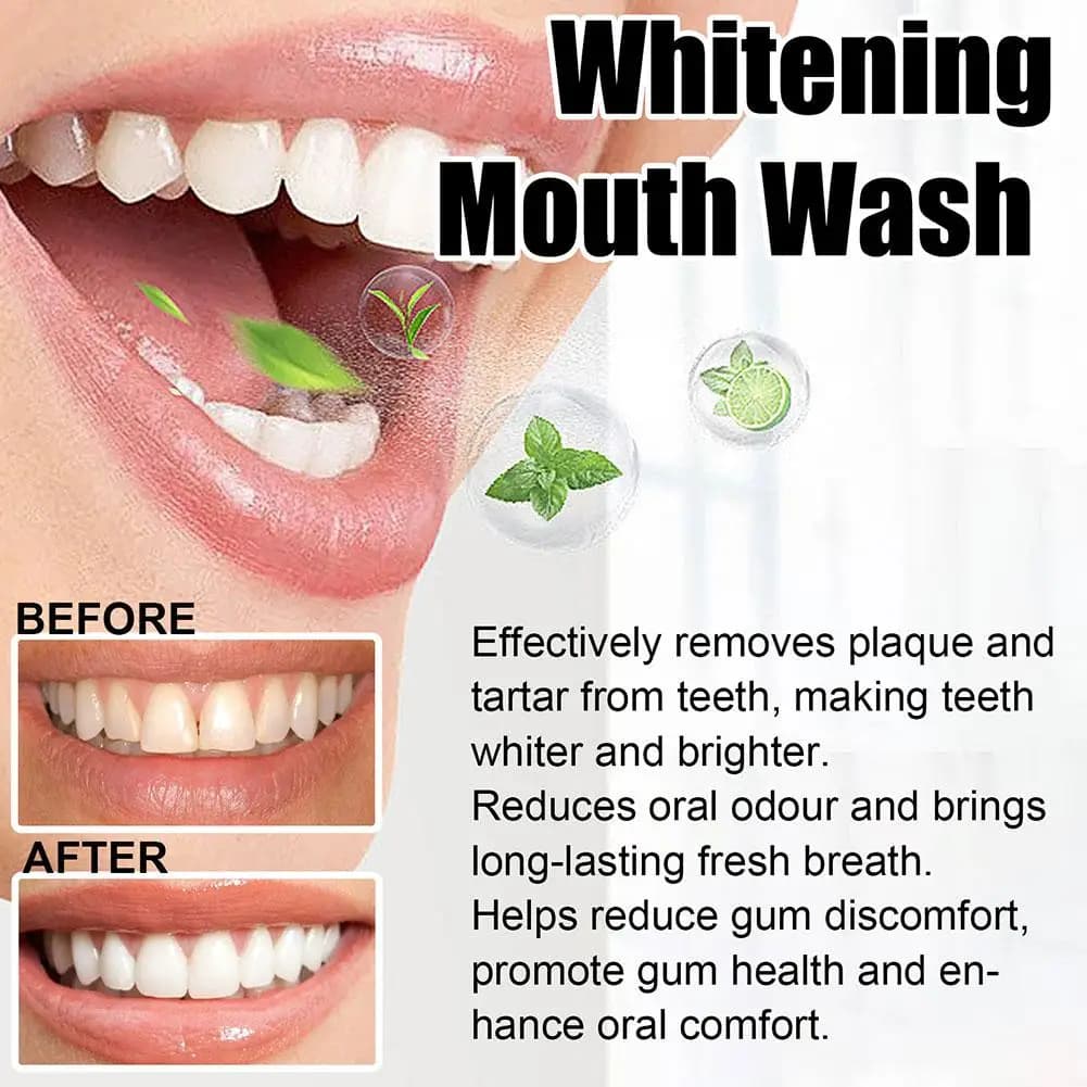 Huile de Coco Menthe pour Bain de Bouche Sans Alcool, Nettoyant Buccal, Brosse à Dents, Grattoir à Langue, Soin Bucco-dentaire, Santé, Haleine Fraîche et Blanchissante
