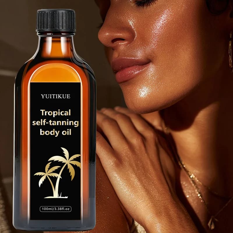 Huile Corporelle Auto-Bronzante Tropicale 100ml – Sans Soleil