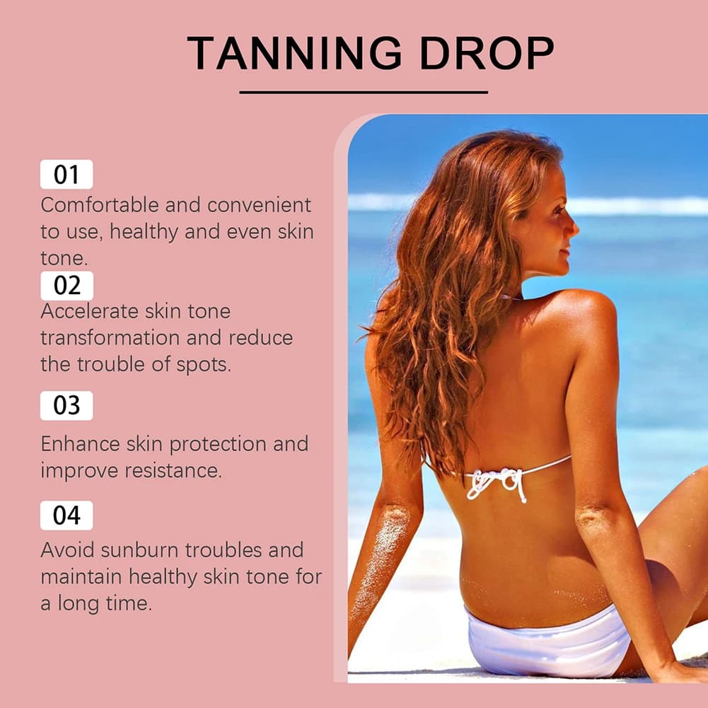 Gouttes de bronzage sans soleil bucco-dentaires