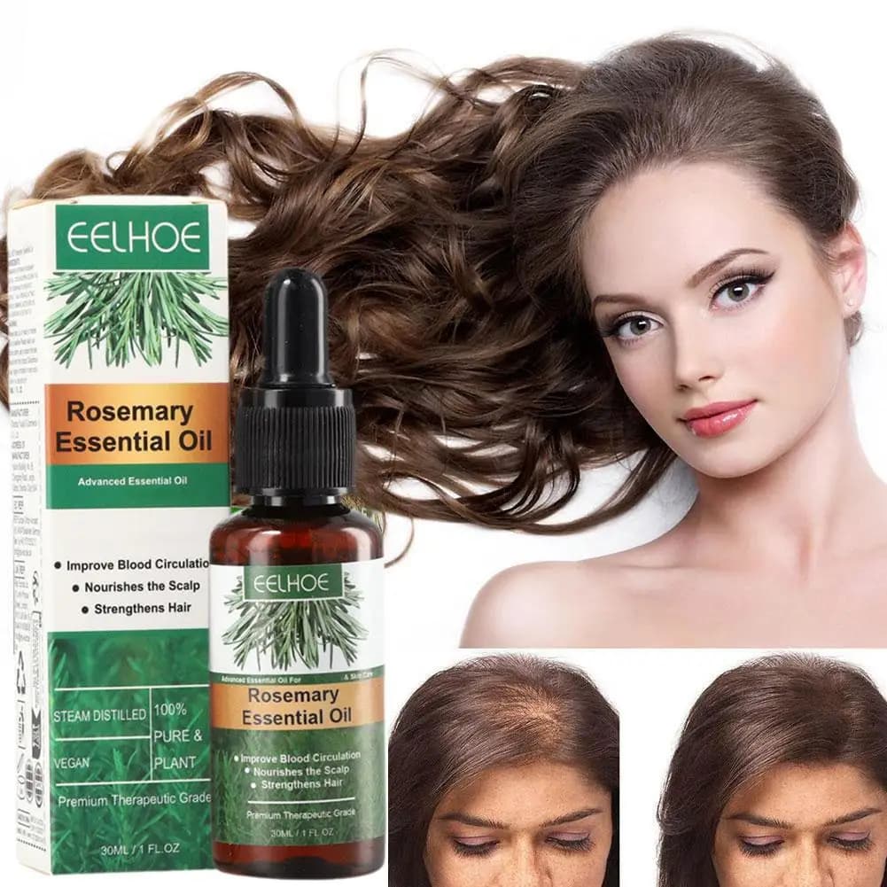 1 pièces huile essentielle de soin des cheveux au romarin huile de croissance des cheveux Anti-rupture prévention de la perte de cheveux traitement nourrissant du cuir chevelu huile de soin des cheveu