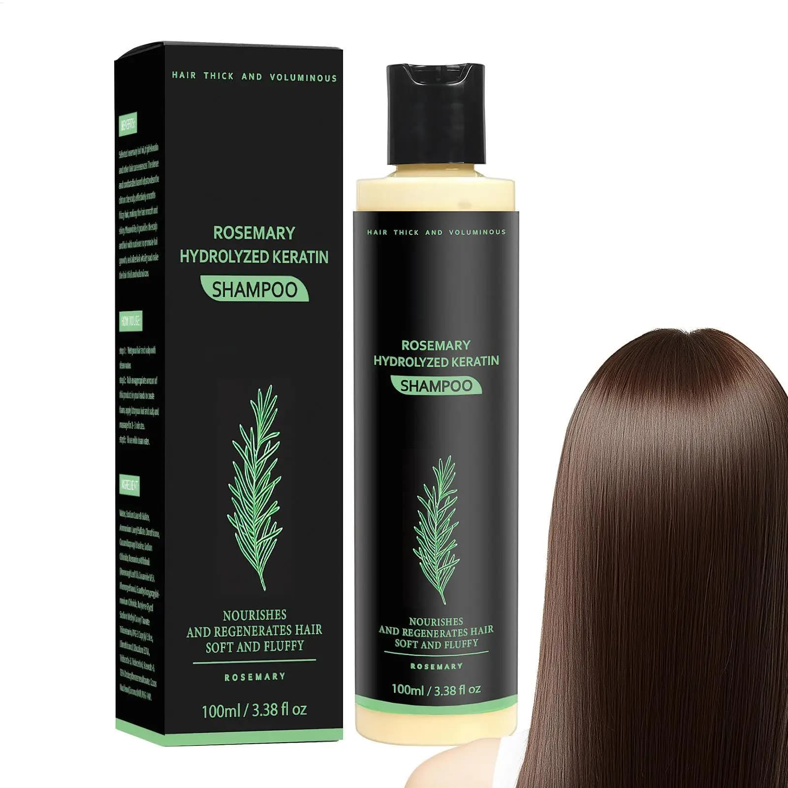 Shampooing Fortifiant et Nourrissant 100ml pour la Croissance Capillaire, Soin du Cuir Chevelu Anti-Chute pour Hommes et Femmes, Post-partum et Perte de Cheveux Saisonnière