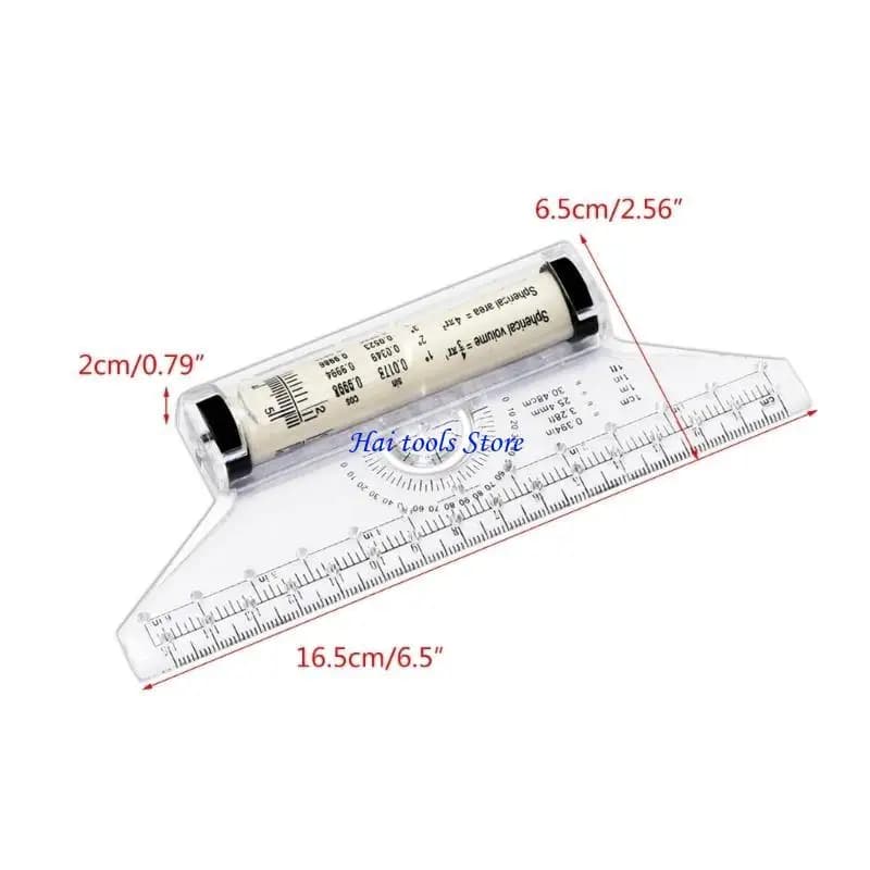 Règle dessin X37E, règle mesure d'équilibre, outil dessin 15cm, règle à rouleau dessin, règle parallèle