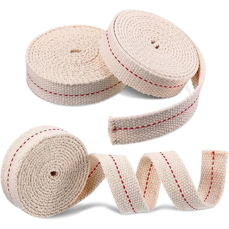 Mèche de lampe en coton tressé de 10M~1M