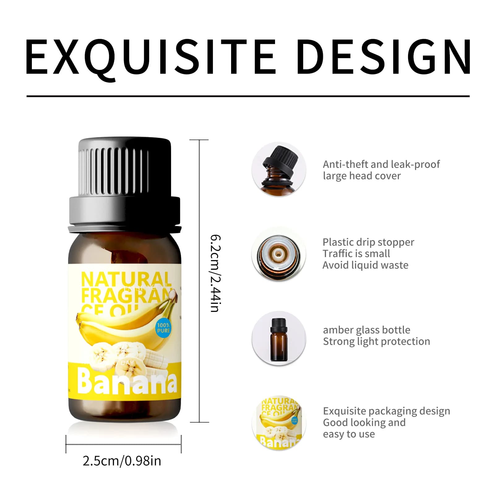 Huiles essentielles parfumées à l'huile de banane