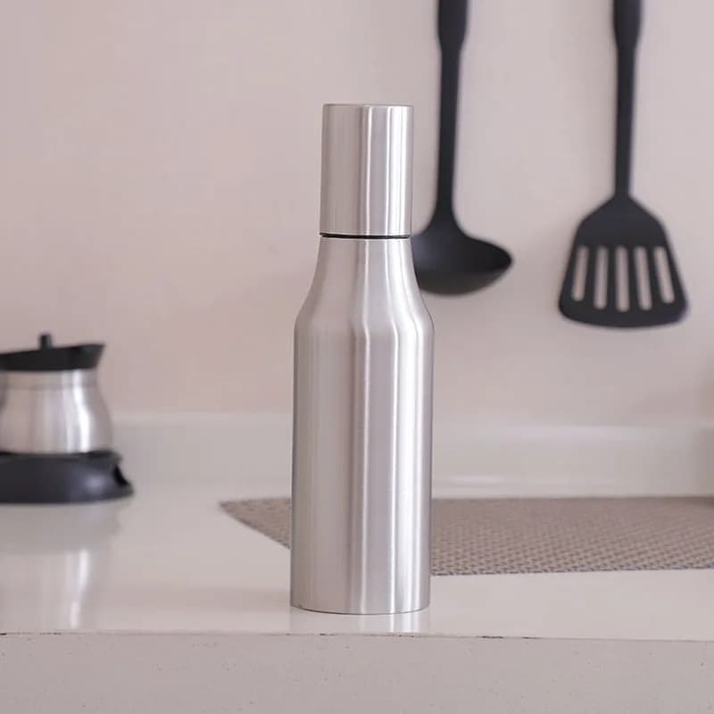 Realand Premium 500/750/1000ml acier inoxydable vinaigre huile Olive distributeur bouteille Pot étanche cuisine sain sauce bateau