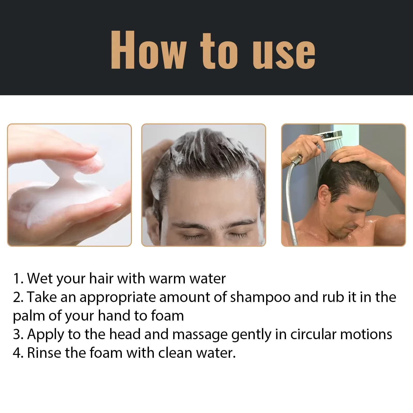 EELHOE shampooing épaississant les cheveux traitement de repousse Anti perte de cheveux renforcer les racines nourrissantes contrôle de l'huile shampooing de croissance des cheveux