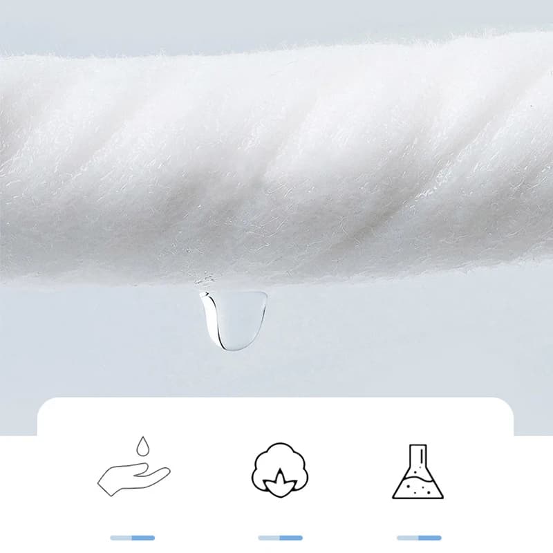 Lingettes humides démaquillantes à l'extrait de plante d'olive avec une eau suffisante pour le nettoyage et l'hydratation, 30 feuilletées