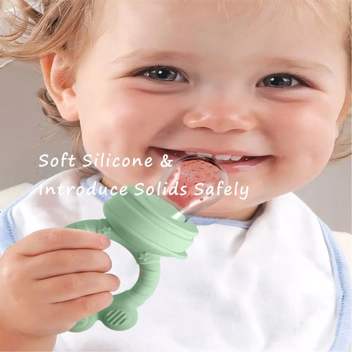 Alimentateur de fruits pour bébé et plateau de congélation combinés, moules à sucettes glacées pour lait maternel, distributeur de nourriture en silicone sans BPA, auto-alimentation pour nourrissons,
