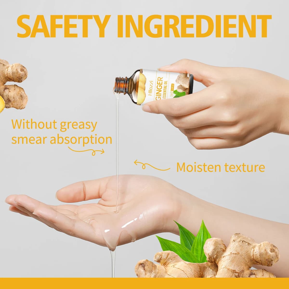 Huile essentielle de gingembre pour le soin du cuir chevelu, 30ml, soins des ongles, humidificateur d'aromathérapie, diffuseur de savon, fabrication de bricolage
