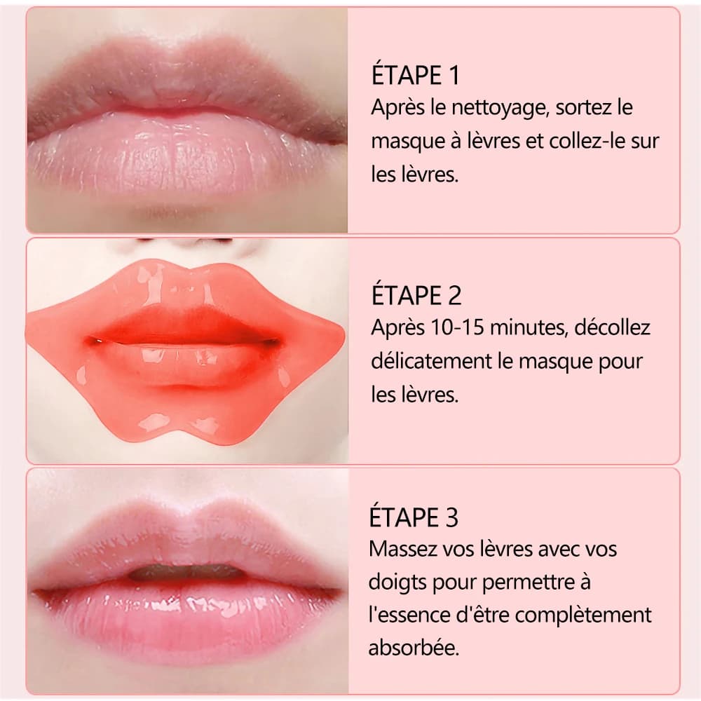 Masque pour les lèvres hydratant à la vitamine C aux fruits, réduction des rides, réparation des patchs pour les lèvres, masques de soins pour le visage, récréation des lèvres Sexy
