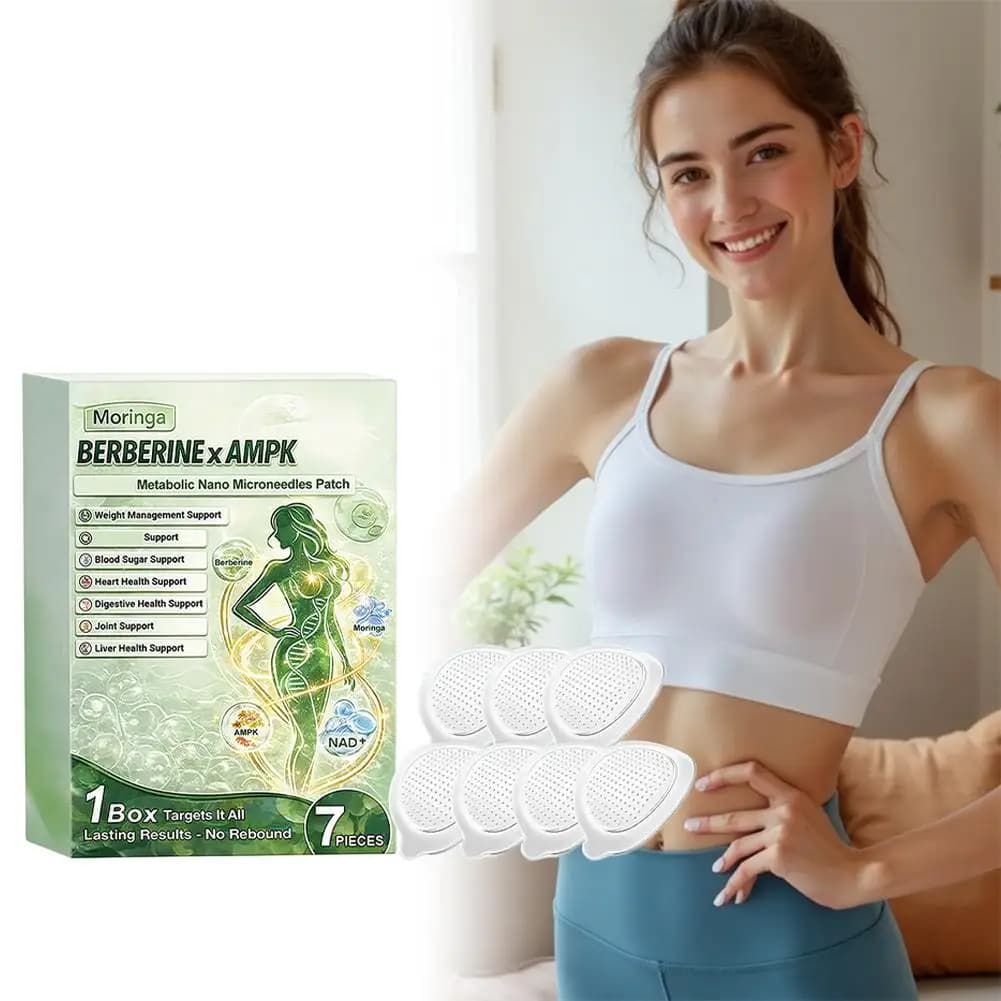 Patch à aiguilles nanométriques à base de Moringa pour le métabolisme