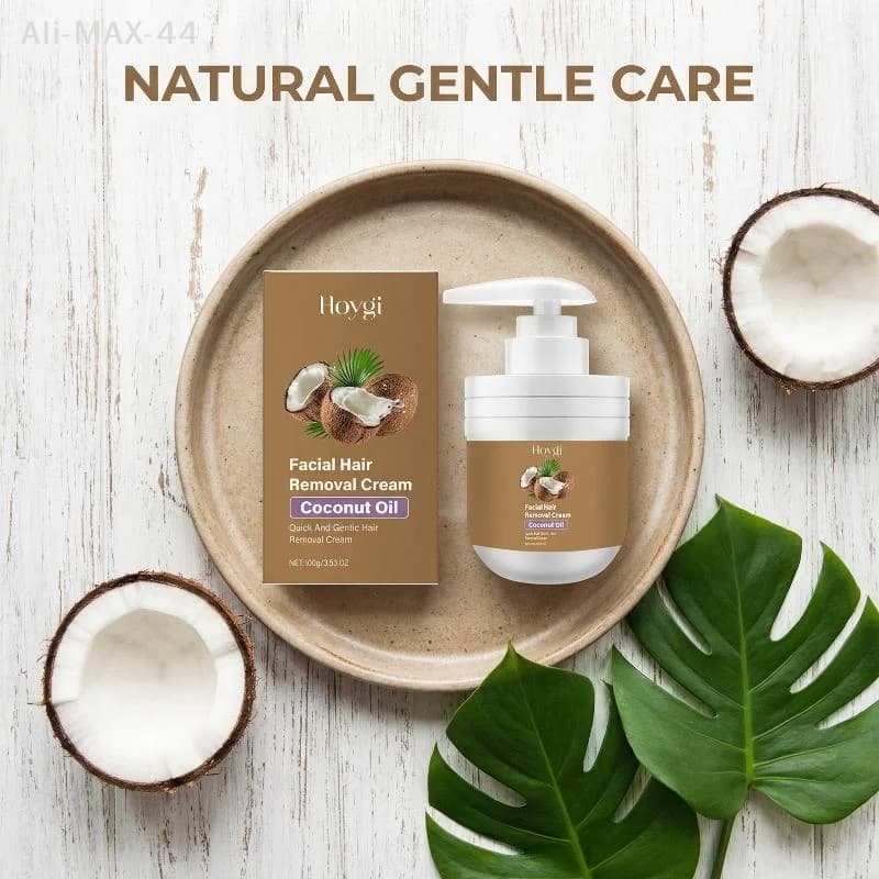 Crèmes dépilatoires pour le visage à l'huile de noix de coco 100g