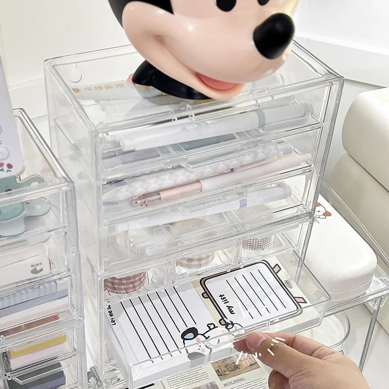 Boîte de rangement multifonctionnelle pour cosmétiques, produits de soins de la peau, bijoux, maquillage
