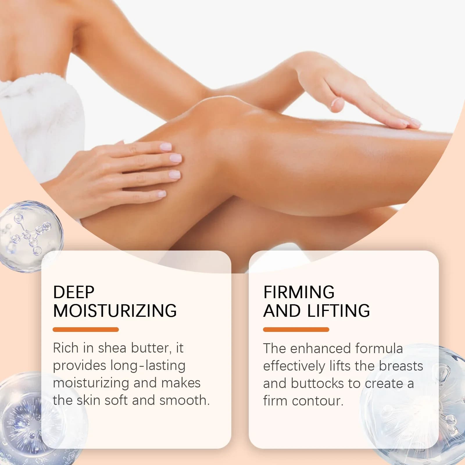 Crème Raffermissante Corps Anti-Cellulite Effet Tenseur et Liftant pour Amincir la Taille