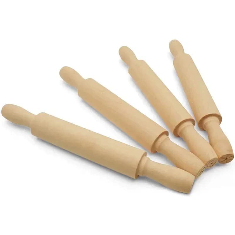 Rouleau à pâte en bois de 20Cm de Long, pour la cuisson, décoration de gâteau Fondant, Mini rouleau à pâtisserie, accessoires de cuisine, 1 pièce