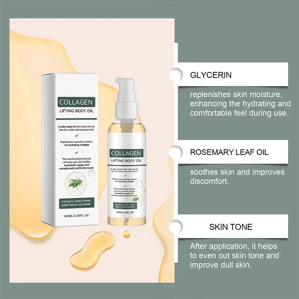 Huile Corporelle Éclatante 100ml – Sérum Réparateur Hydratant Intense – Huile de Massage Naturelle Nourrissante pour Peaux Sèches et Soins Capillaires – Offre Spéciale