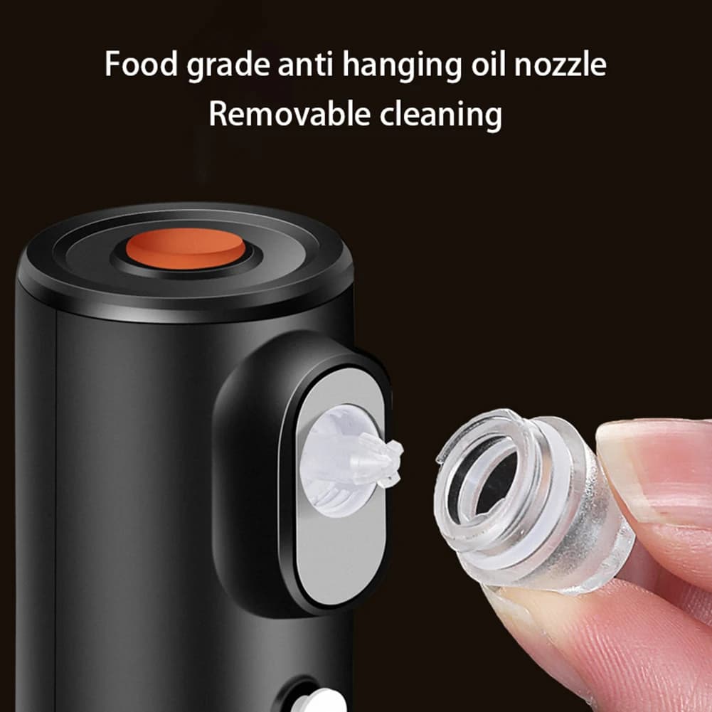 Pulvérisateurs d'huile d'olive électriques Bouteille de pulvérisation d'huile rechargeable USB Accessoires de cuisine professionnels portables pour friteuse à air et barbecue