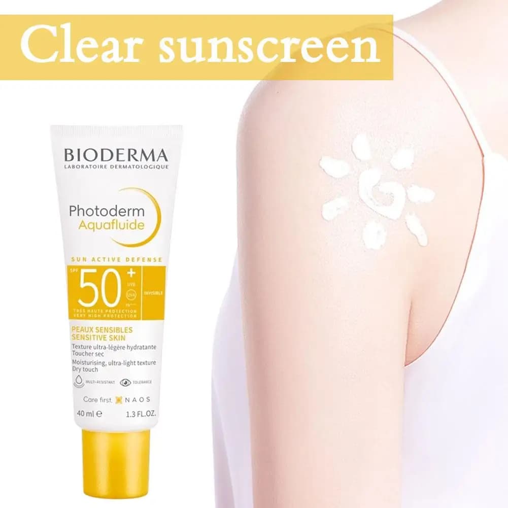 Crème solaire BIODERMA SPF50 – Légère et non grasse pour tous types de peaux, protection résistante à l'eau pour le visage et le corps