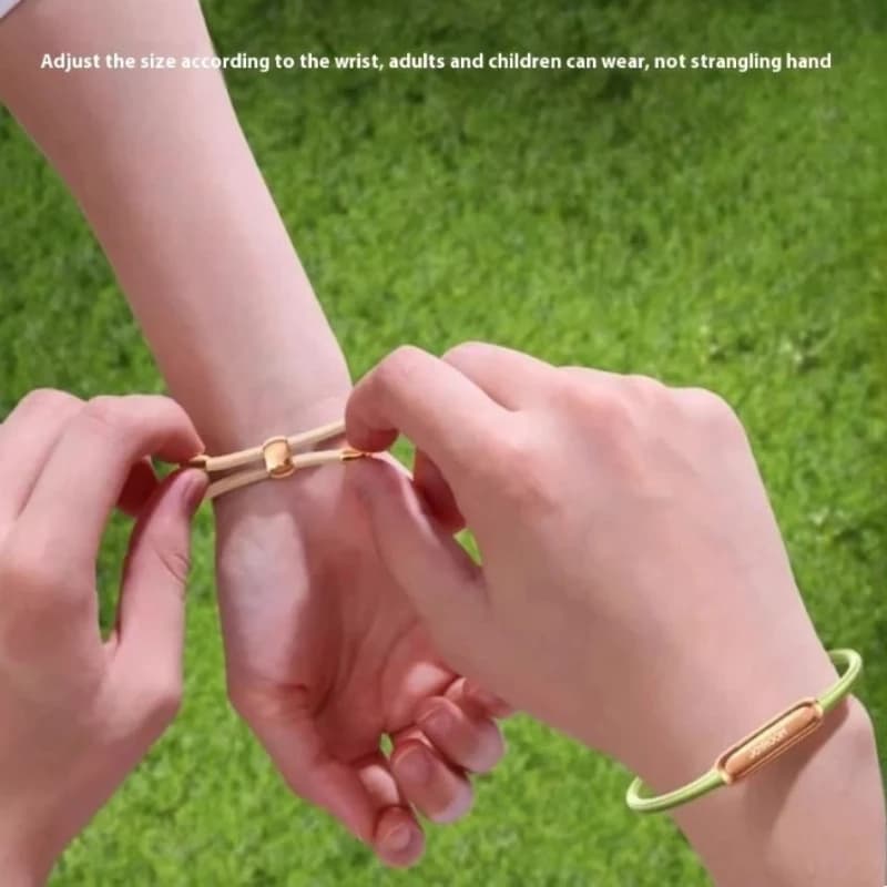 Bracelet anti-moustiques à l'huile essentielle pour adultes et enfants, protection anti-moustiques d'extérieur, bracelet anti-moustiques portable